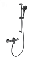 Смеситель для ванны с душем и термостатом WONZON & WOGHAND, Темный графит (WW-C2002-A-BGG)