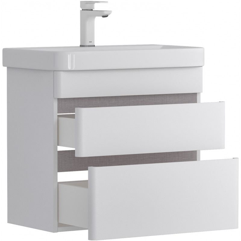 Приобрести equil тумба подвесная с раковиной soldi 70 см, белая tpsoldi70.2y-04