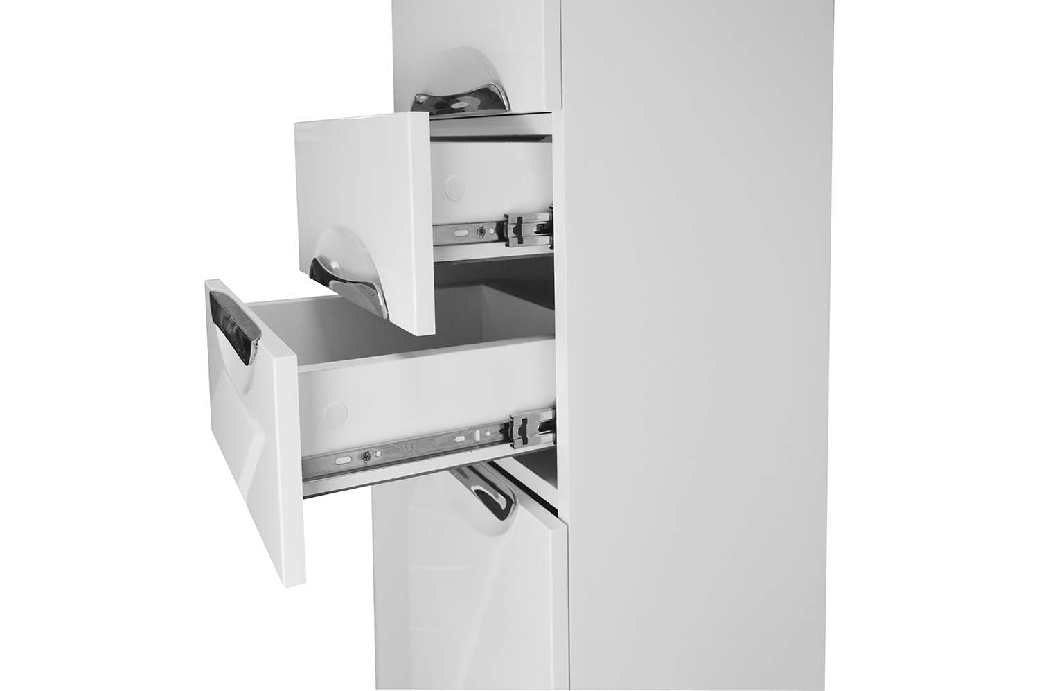 Приобрести loranto пенал стиль 40х197 см, с корзиной для белья, левосторонний, белый (cs00024797)