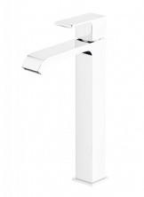 CEZARES Смеситель для раковины PORTA высокий, белый матовый PORTA-LC-BIO