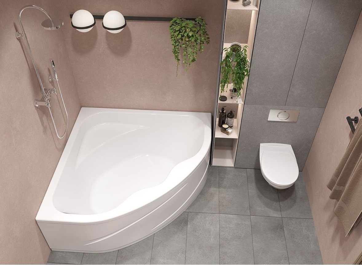 Приобрести ванна акриловая santek мелвилл 140х140 см, белая 1-wh30-2-402