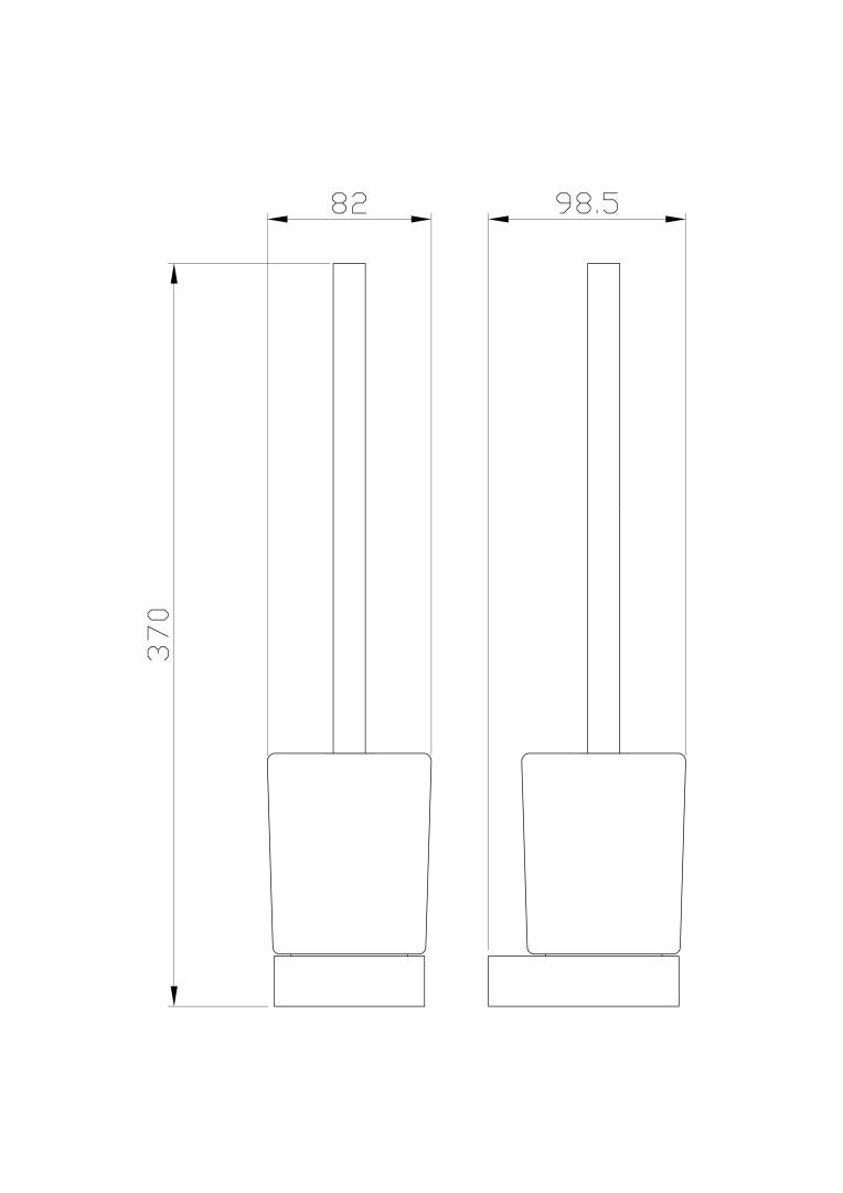 Приобрести туалетный ершик в комплекте wonzon & woghand, хром (ww-9529)