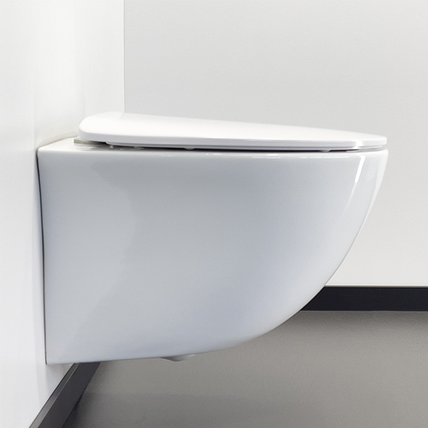 Приобрести comforty подвесной унитаз 107 безободковый, сиденье дюропласт softclose тонкое, быстросъёмное