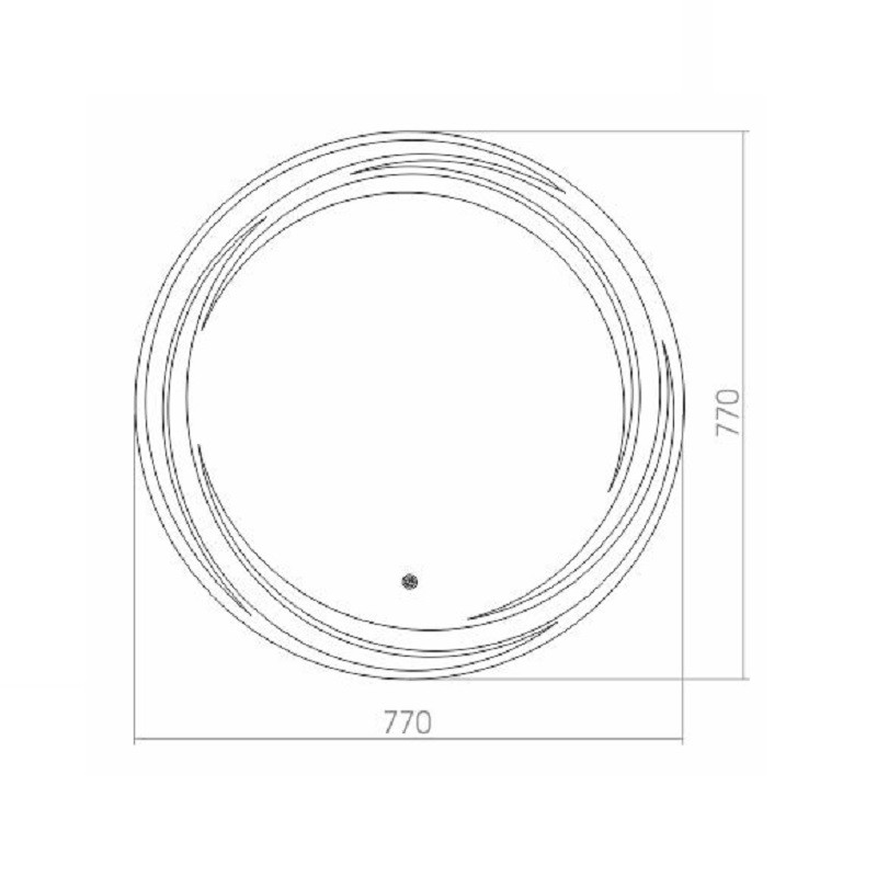Приобрести azario зеркало милуз 770*770, белый, сенсорный включатель, фр-00000937