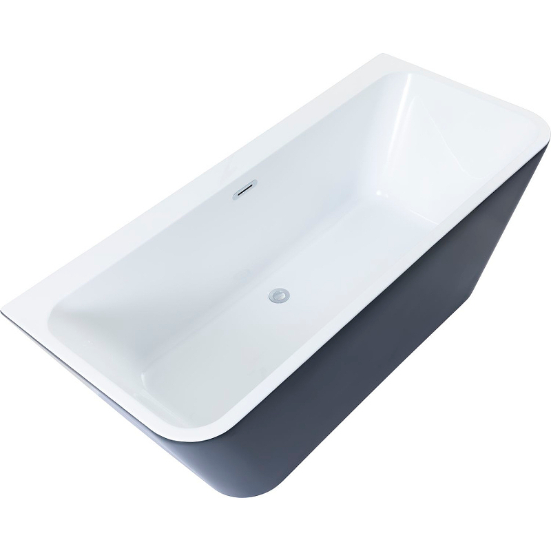 Приобрести aquanet акриловая ванна family perfect 170x75 см, черная 13775 matt finish