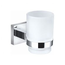 Стакан для зубных щеток с держателем WONZON & WOGHAND POLO, Хром (WW-8921)