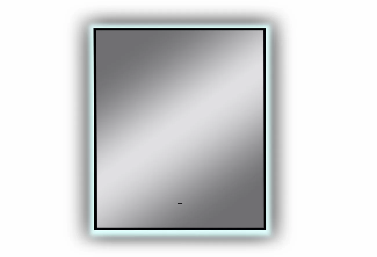 Приобрести continent зеркало с подсветкой amer 60х70 см, черное