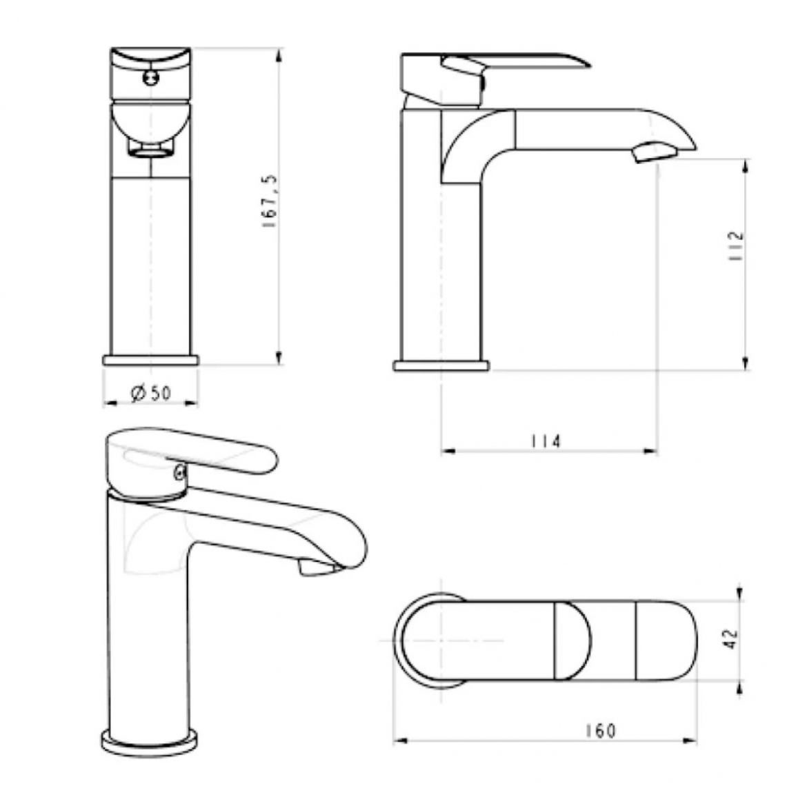 Приобрести grocenberg смеситель для раковины, белый\хром gb2010wc