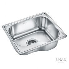 Emar Кухонная мойка 47,5х40 см, хром EMAR 4740
