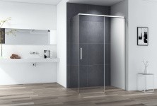 Cezares Душевое ограждение DUET 110x100, хром DUET SOFT-M-AH-1-110/100-C-Cr
