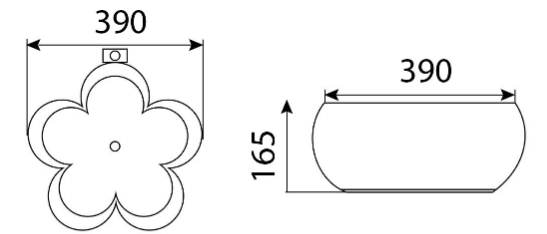 Приобрести раковина-чаша ceramalux 40 см 9078