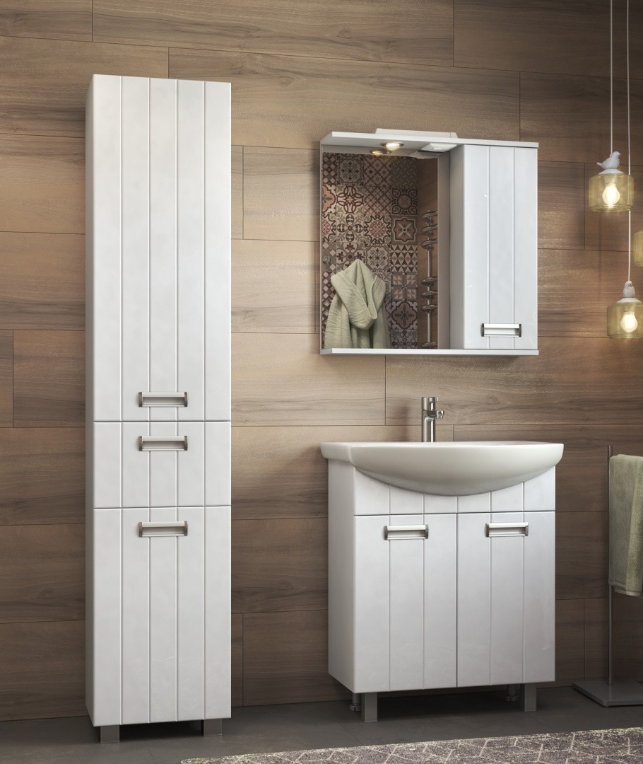 Приобрести vigo зеркало-шкаф diana 70 см, со спотом, правое, белое z.dia.70.r.el