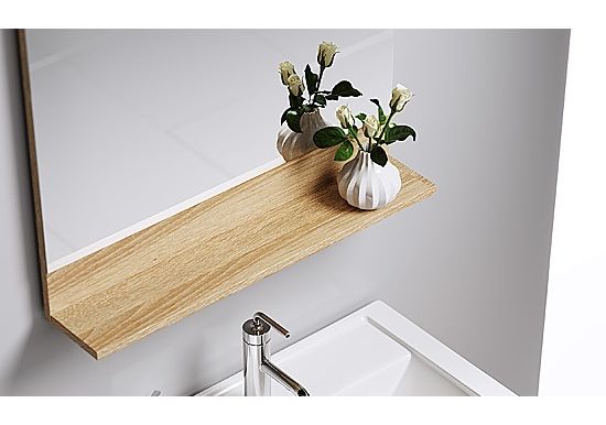 Приобрести зеркало aqwella фостер 80 см fos0208ds, дуб сонома