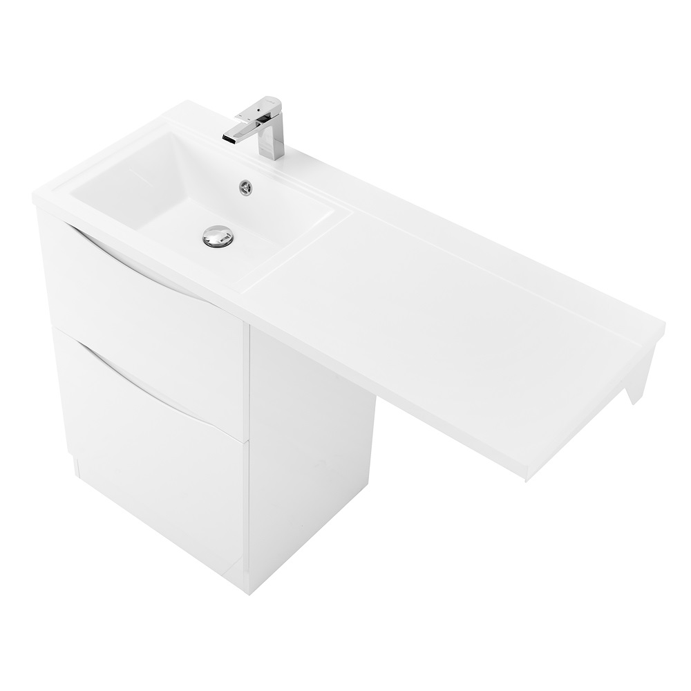 Приобрести belbagno тумба с раковиной lavanderia 120 см, напольная 58/120-l bianco lucido, белая раковина