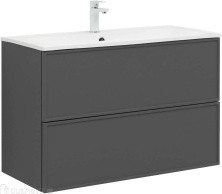 Aquanet Тумба с раковиной Арт 100 см, ясень графит
