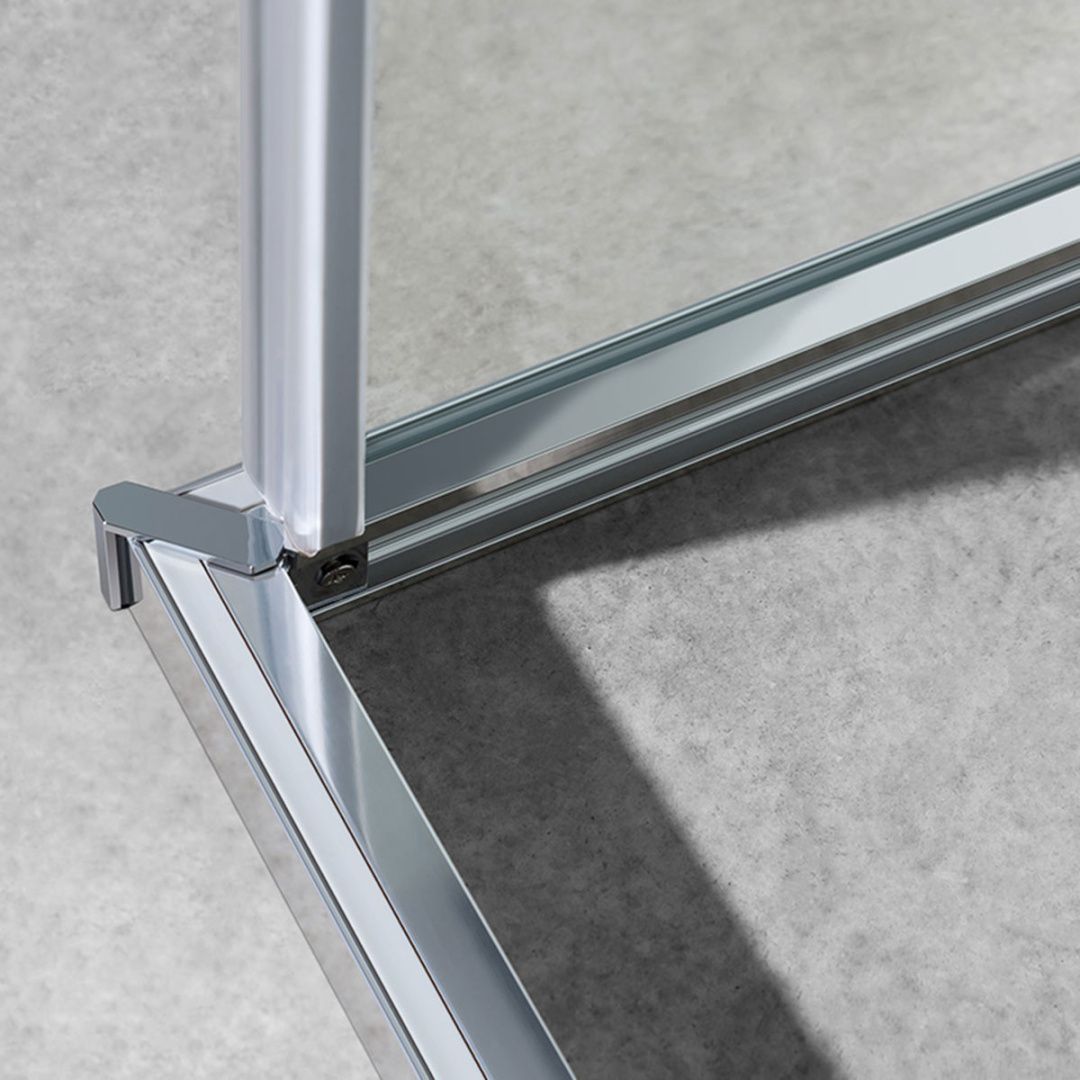 Приобрести vincea душевое ограждение slim-u 90х90 см, прозрачное, черное vss-2su900clb