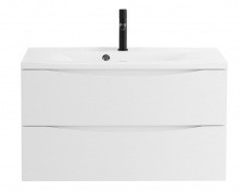 Тумба подвесная с раковиной BelBagno MARINO-1000-2C-SO-BO-P 100 см, Bianco Opaco
