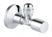 Угловой вентиль Grohe 1/2"*3/8", хром 22037000