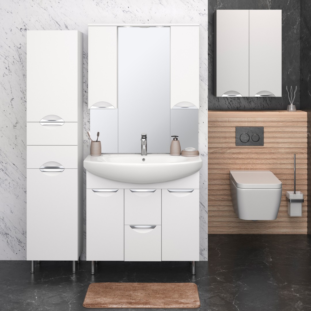 Приобрести aqua de marco шкаф подвесной elegansa 80х60 см, белый, 3060cele