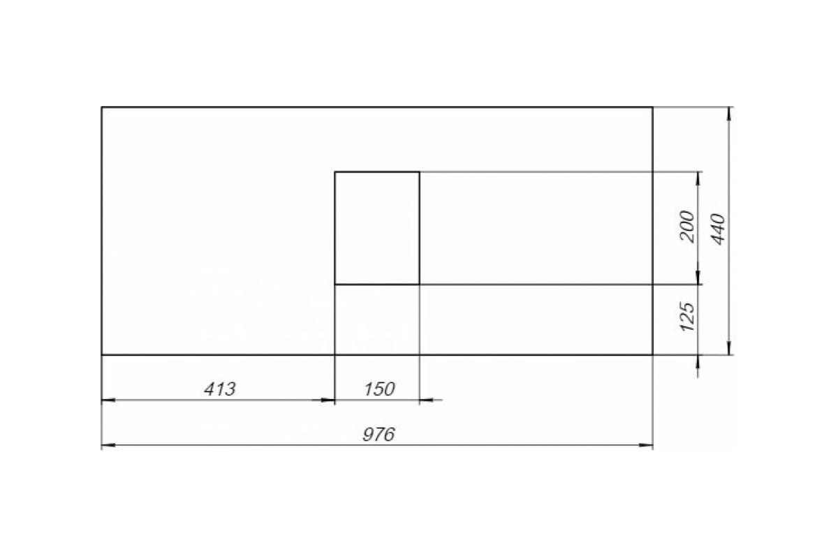 Приобрести aquanet столешница nova lite 100 см, мрамор