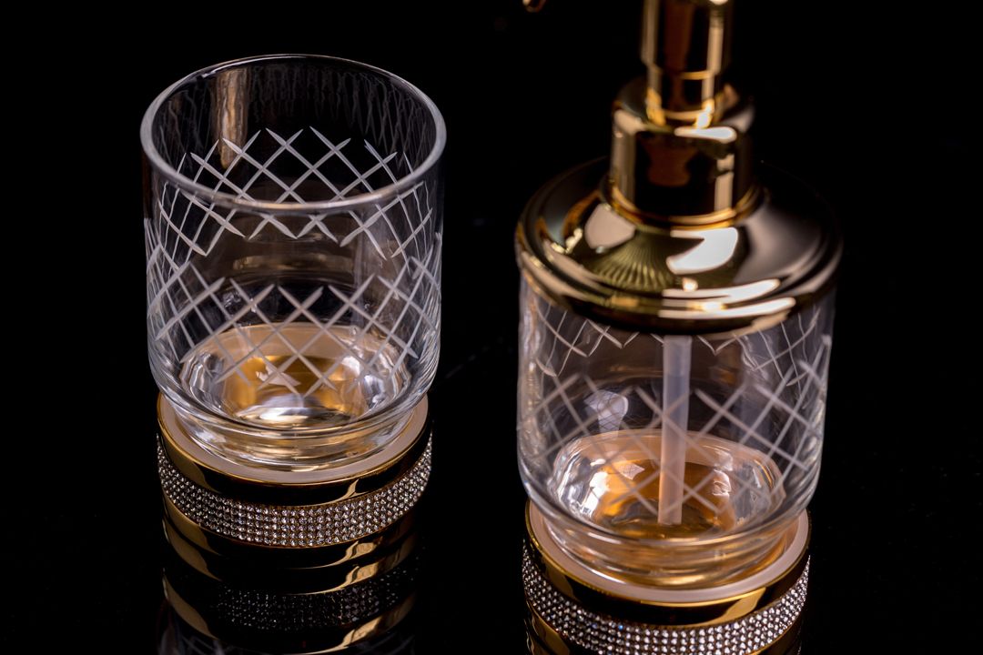 Приобрести boheme стакан для зубных щеток royale cristal, бронза\белый 10931-br