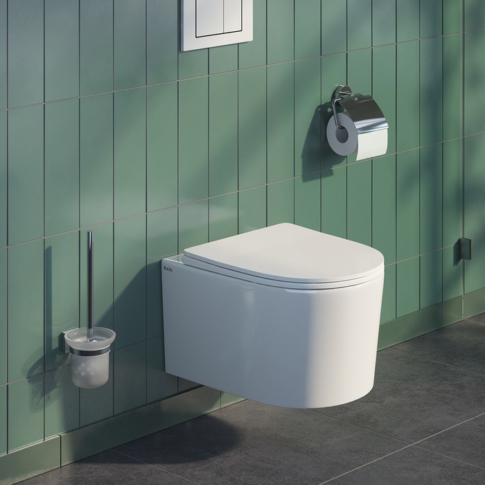 Приобрести iddis унитаз подвесной безободковый stone, с тонкой быстросъемной крышкой микролифт, stordsei25