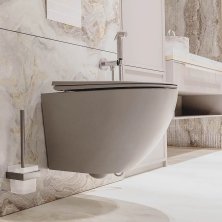 Veconi Унитаз подвесной Moro, серый VMO-48TGr