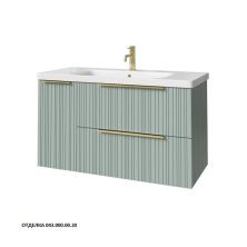 Caprigo Тумба с раковиной RAIN 100 см, левая, зеленая, эмаль