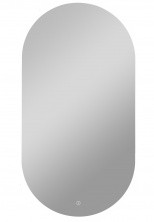 Azario Зеркало Alone Arco 60х100, белый, сенсорный выключатель, диммер  CS00078967