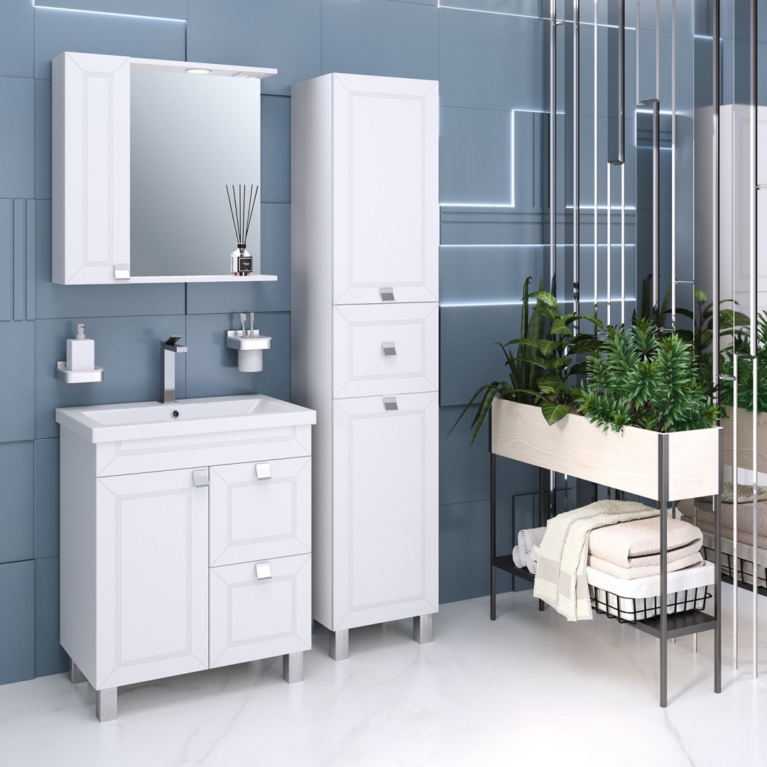 Приобрести aqua de marco тумба напольная с раковиной ostin 70см. 1 дверь 2 ящика