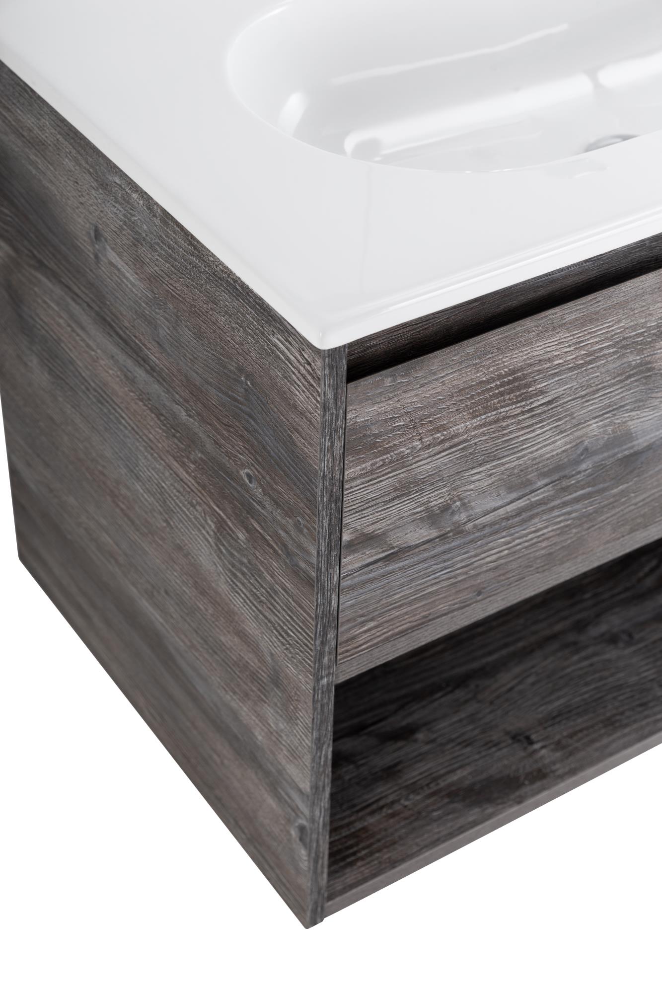 Приобрести belbagno тумба c раковиной kraft 80 см, с одним ящиком и полкой, подвесная pino pasadena, белая раковина