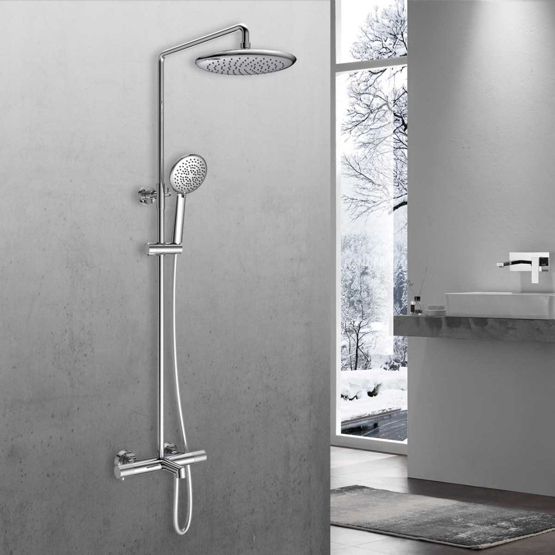 Приобрести vincea душевая стойка desire, термостат, хром vsfs-1d1tch