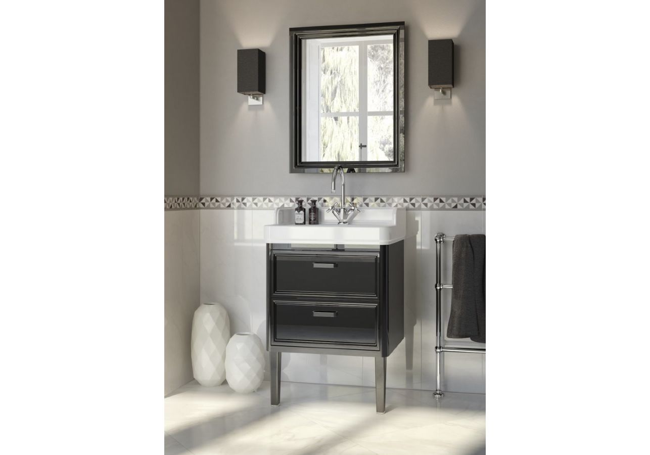 Приобрести тумба напольная с раковиной kerama marazzi pompei 80 см, чёрный