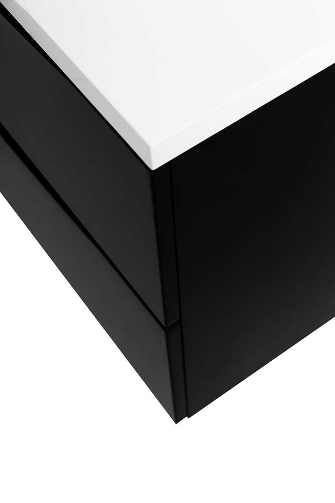 Приобрести belbagno тумба с раковиной marino 120 см, подвесная nero lucido, белая раковина