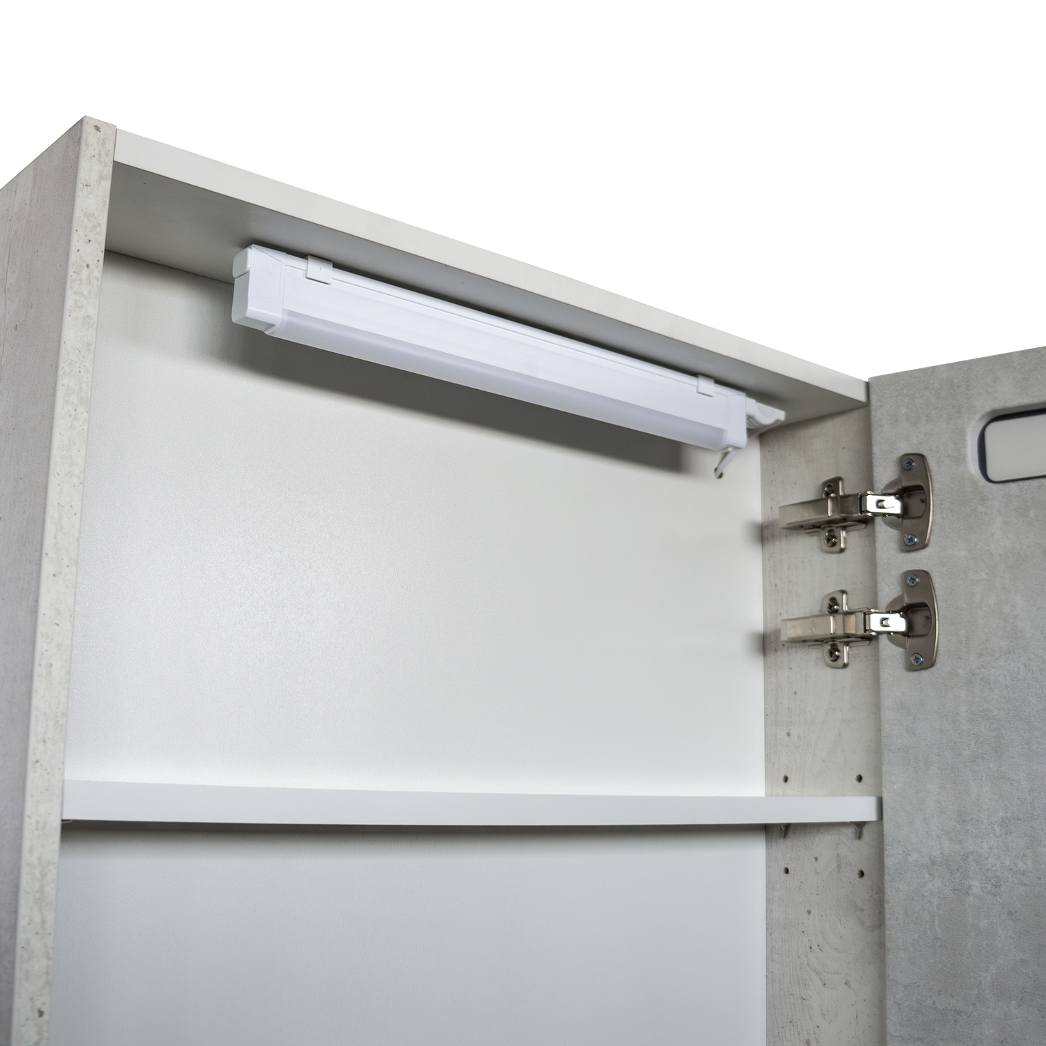 Приобрести сomforty зеркало-шкаф никосия-60 с подсветкой, дуб белый