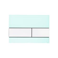 TECE Кнопка смыва Square для инсталляции, зеленая\белая, глянцевая 9240803