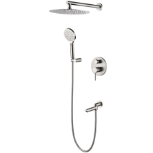 Grocenberg Встраиваемая душевая система, никель GB5001NK