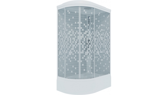 Приобрести тритон душевая кабина коралл в 120х80 см, белая, узор, правая щ0000038533