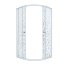 Тритон Душевое ограждение Стандарт Мозайка 100х100 см, белая с узором, без поддона Щ0000026699