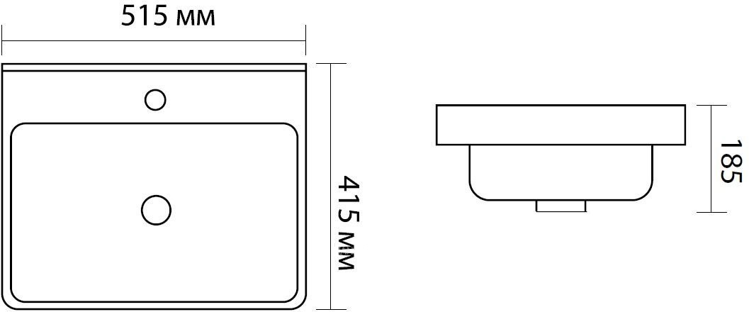 Приобрести aquanet раковина ирис 50х41 см, белая