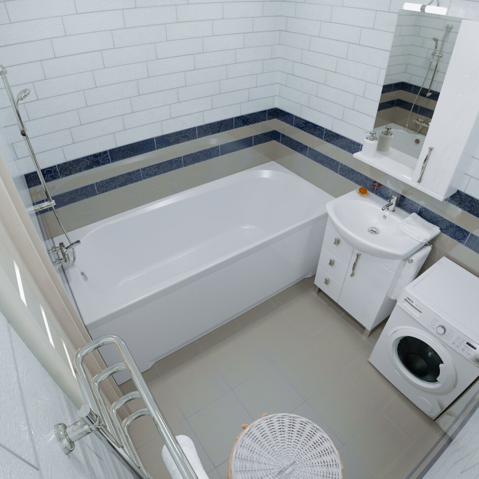 Приобрести тритон ванна акриловая дина 170х75см, прямоугольная щ0000048442