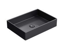 Hayzburg Накладная раковина чаша 51х37 см, черная матовая HB-0034-50MB