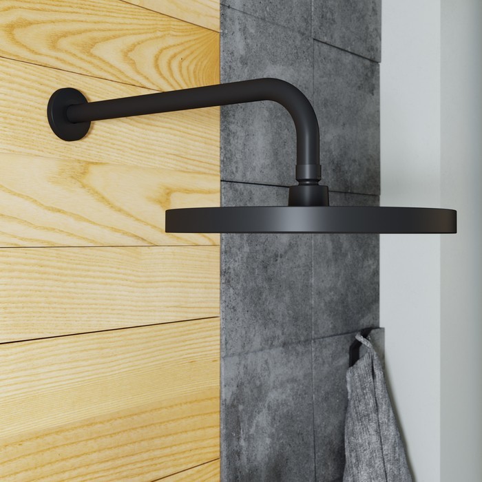 Приобрести iddis кронштейн верхнего душа, 350мм, черный матовый 001bb35i61