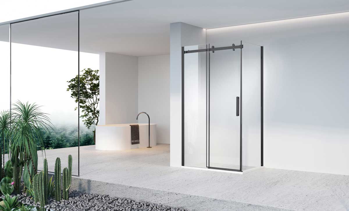 Приобрести vincea душевое ограждение como-n 140х90 см, прозрачное, черная vsr-4cn9014clb