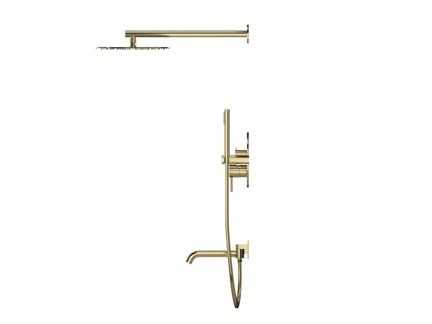 Приобрести hayzburg встраиваемая душевая система, золото hb-2001go