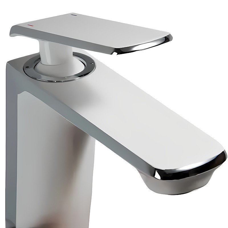 Приобрести haiba смеситель для раковины 152мм, белый\хром hb-10548-8