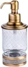 Boheme Дозатор жидкого мыла Royale Cristal, бронза\белый 10929-BR