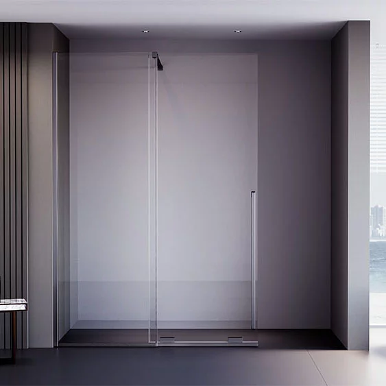 Приобрести veconi душевая перегородка premium trento 110x200 см, брашированный графит, прозрачное ptdw-50gr-110-01-c4