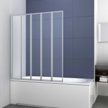 Vincea Шторка на ванну 120 см, прозрачное, хром VSB-32120CL