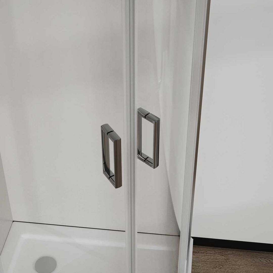 Приобрести vincea душевое ограждение city 80х80 см, прозрачное, хром vsq-5ct800cl